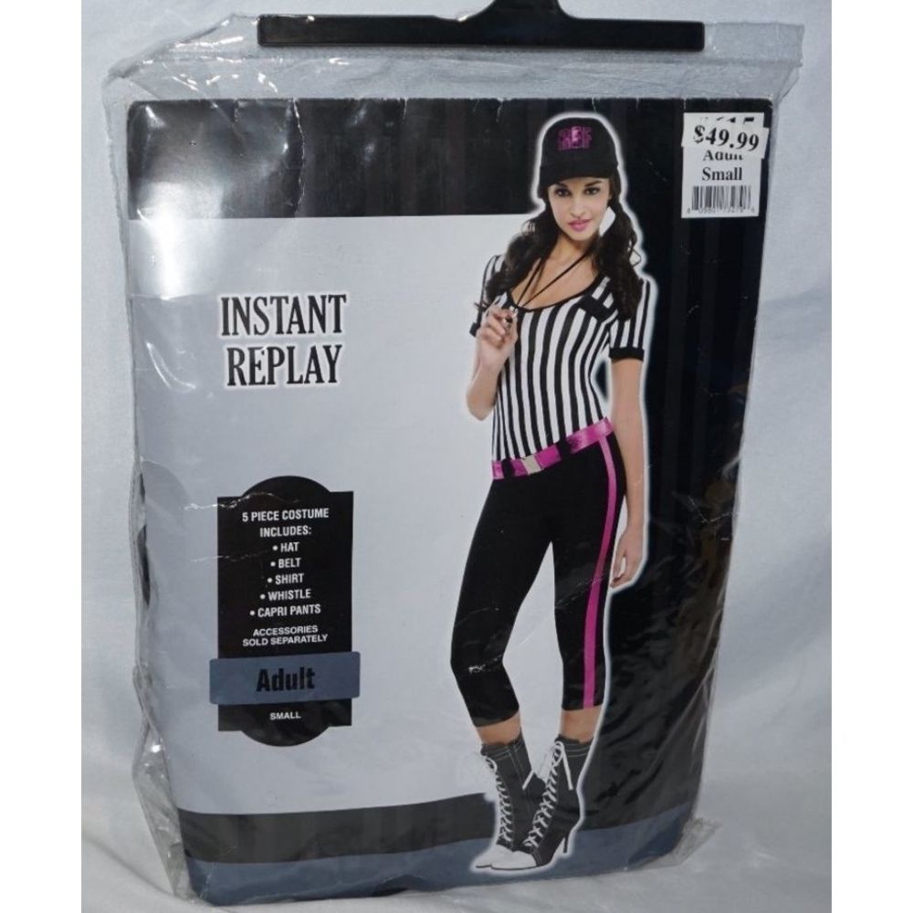 Womens Sexy Discret Referee Costume Adult Small